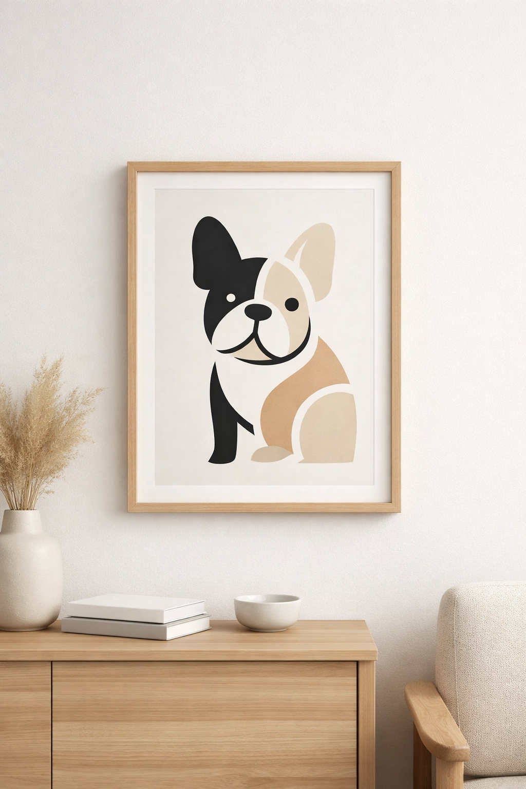 Frenchie Form - Printable Wall Art